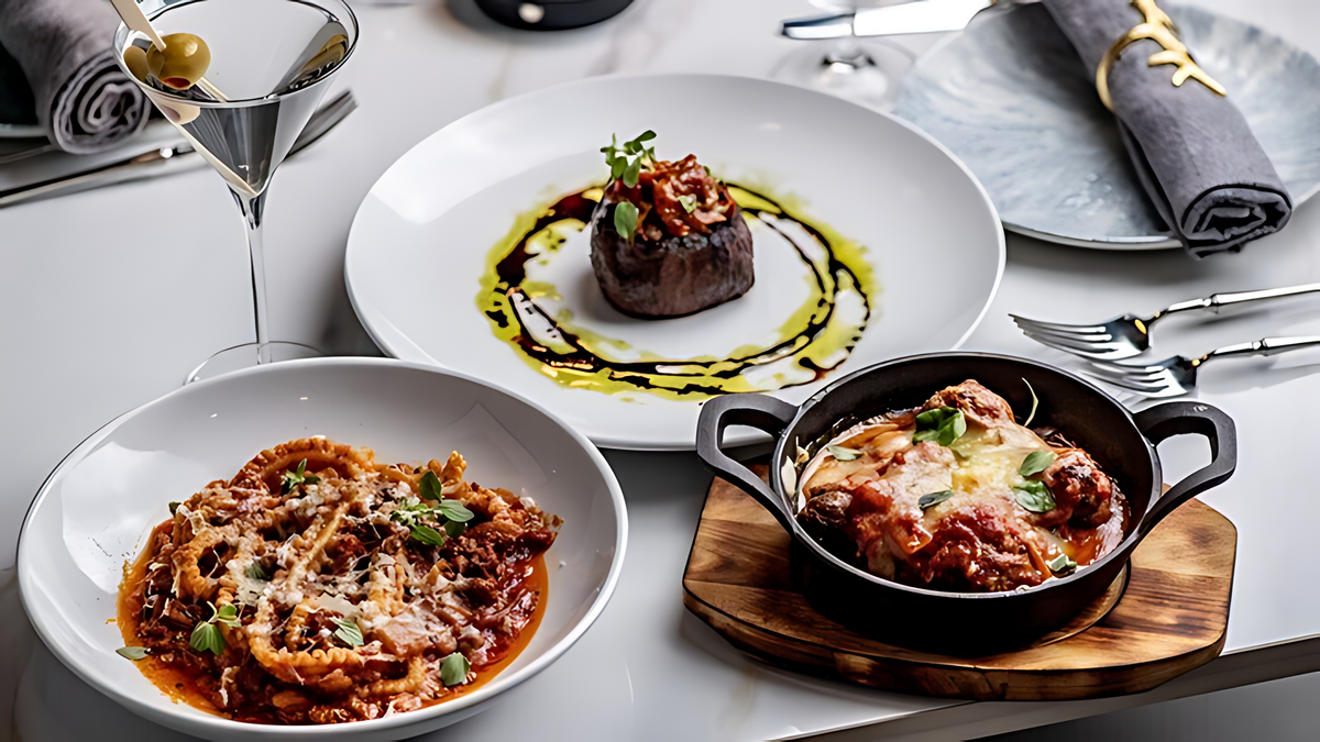 3 delicious gourmet meals